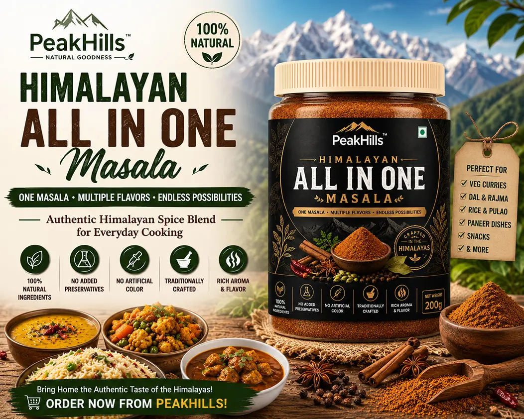 PeakHills Himalayan All in One Masala - Authentic Himalayan Spice Blend